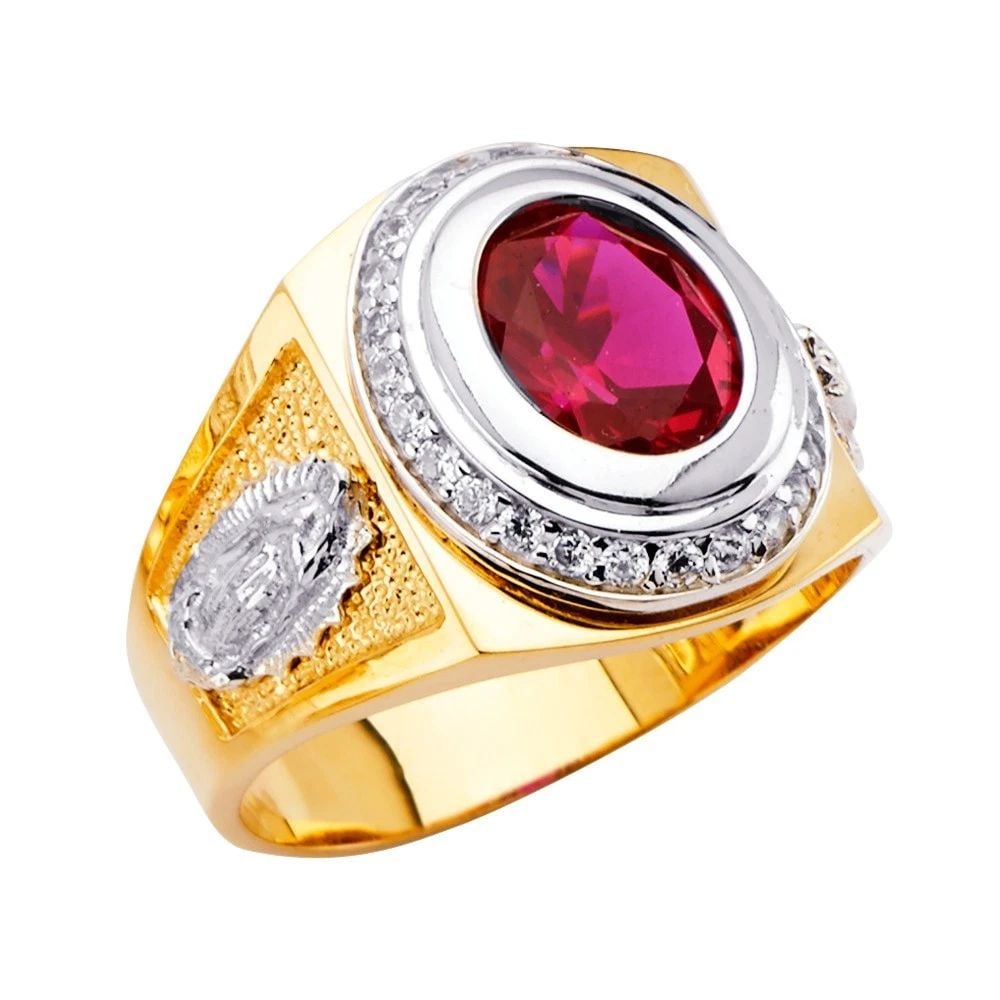 NEW 14K TWO TONE GOLD MEN'S RING - SIZE 10: NEW 14K TWO TONE GOLD MEN'S RING MEN'S RING NEW 14K TWO TONE GOLD WIDTH : WEIGHT : 9.2g