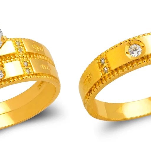 NEW 14K YELLOW GOLD WEDDING TRIO RING SET (1 of 2)