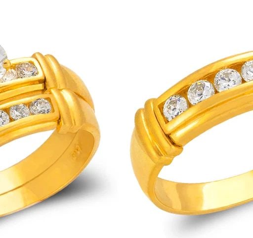 NEW 14K YELLOW GOLD WEDDING TRIO RING SET (1 of 2)