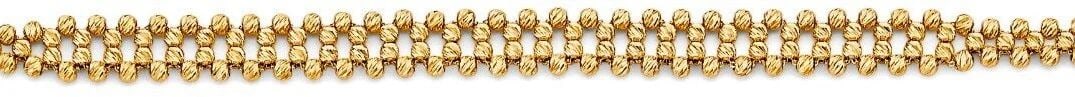 NEW 14K YELLOW GOLD FANCY DC BALL BRACELET (1 of 2)