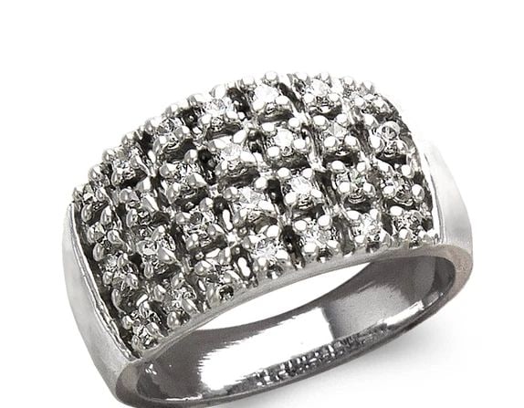 NEW 14K WHITE GOLD LADIES FASHION RING (1 of 2)