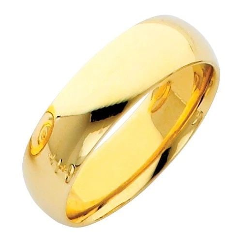 NEW 14K YELLOW GOLD 6MM COMFORT FIT WEDDING BAND - SIZE 5-12: NEW 14K YELLOW GOLD 6MM COMFORT FIT WEDDING BAND 6MM COMFORT FIT WEDDING BAND NEW 14K YELLOW GOLD WIDTH: 6 mm AVERAGE Apx. WEIGHT: 5.4g