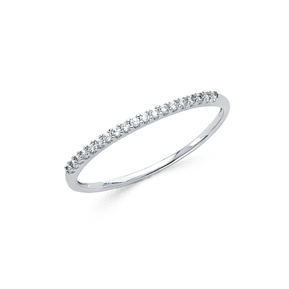 NEW 14K WHITE GOLD LADIES WEDDING BAND- SIZE 7: NEW 14K WHITE GOLD LADIES WEDDING BAND LADIES WEDDING BAND NEW 14K WHITE GOLD WIDTH : 1.5 mm WEIGHT : 1g