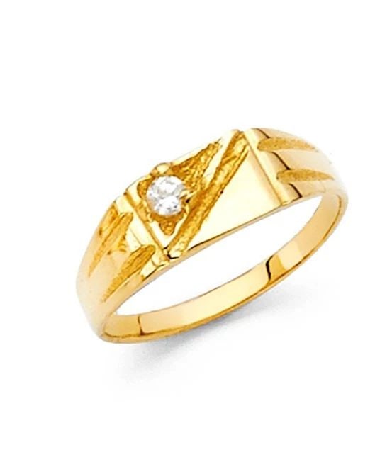 NEW 14K YELLOW GOLD KIDS RING: NEW 14K YELLOW GOLD KIDS RING KIDS RING NEW 14K YELLOW GOLD WIDTH: 4 mm Apx. WEIGHT: 0.9g