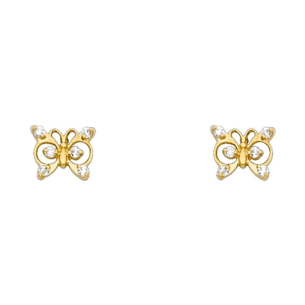 NEW 14K YELLOW GOLD STUD EARRINGS: NEW 14K YELLOW GOLD STUD EARRINGS STUD EARRINGS NEW 14K YELLOW GOLD