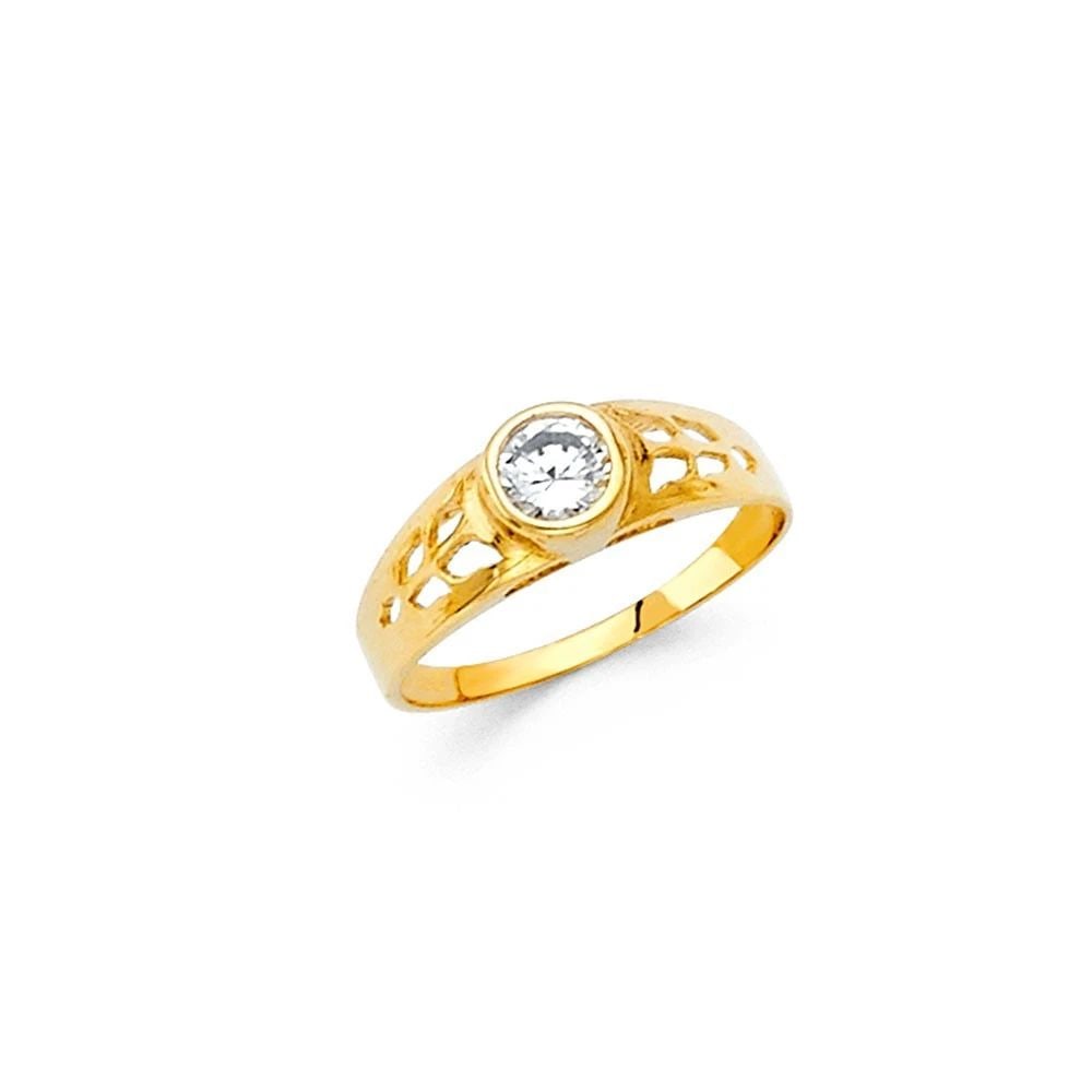 NEW 14K YELLOW GOLD KIDS BIRTH STONE (1 of 2)