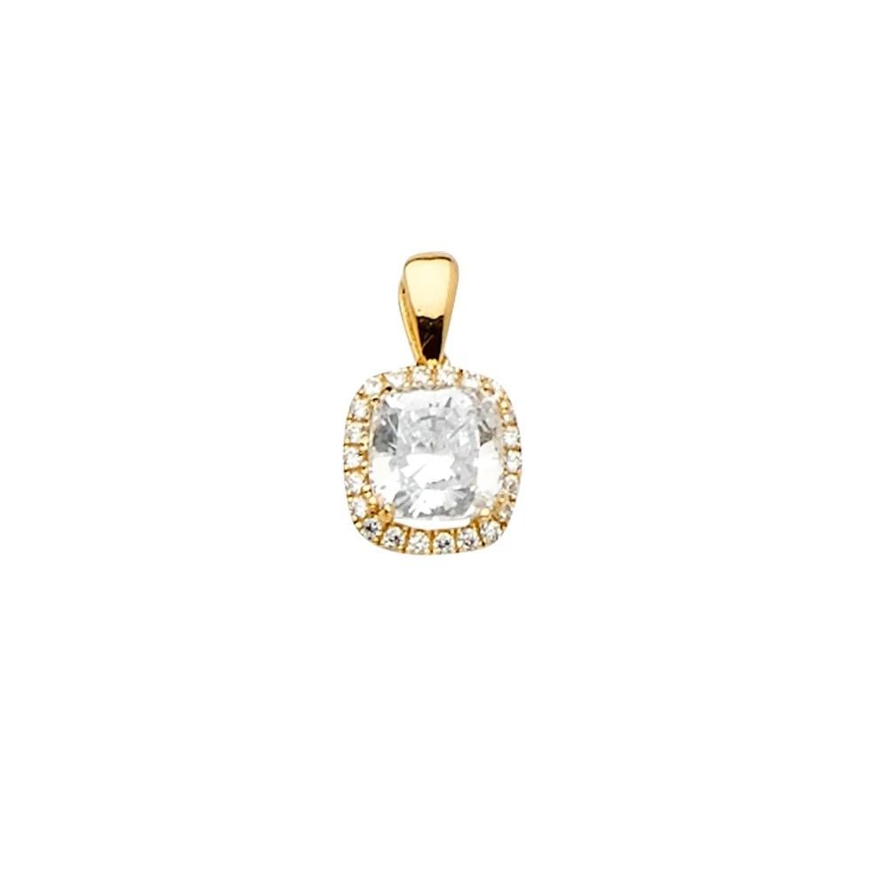 NEW 14K YELLOW GOLD PENDANT/SET: NEW 14K YELLOW GOLD PENDANT/SET PENDANT/SET NEW 14K YELLOW GOLD Height : 13 mm Width : 8 mm Apx. WEIGHT : 0.9g