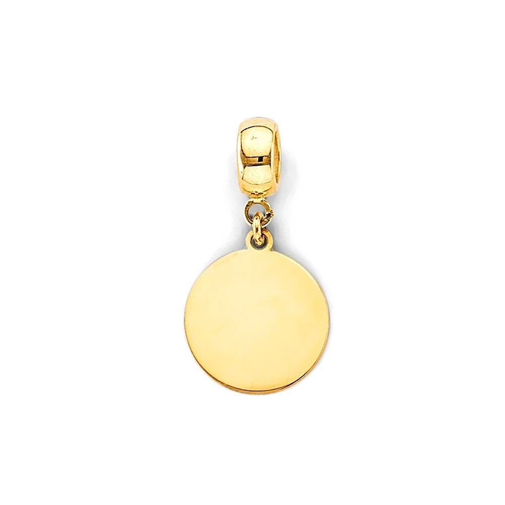 NEW 14K YELLOW GOLD PLAIN ENGRAVABLE CHRM CHARM FOR MIX&MATCH BRACELET: NEW 14K YELLOW GOLD PLAIN ENGRAVABLE CHRM CHARM FOR MIX&MATCH BRACELET PLAIN ENGRAVABLE CHRM CHARM FOR MIX&MATCH BRACELET NEW 14K YELLOW GOLD Height : 22 mm Width : 12 mm Apx. WEIGHT : 0.9g