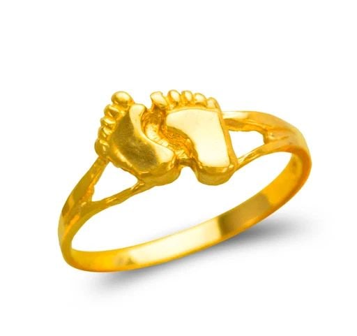 NEW 14K YELLOW GOLD KIDS CUTE FEET RING: NEW 14K YELLOW GOLD KIDS CUTE FEET RING KIDS CUTE FEET RING NEW 14K YELLOW GOLD SIZE Apx: 7mm WEIGHT: 0.9g