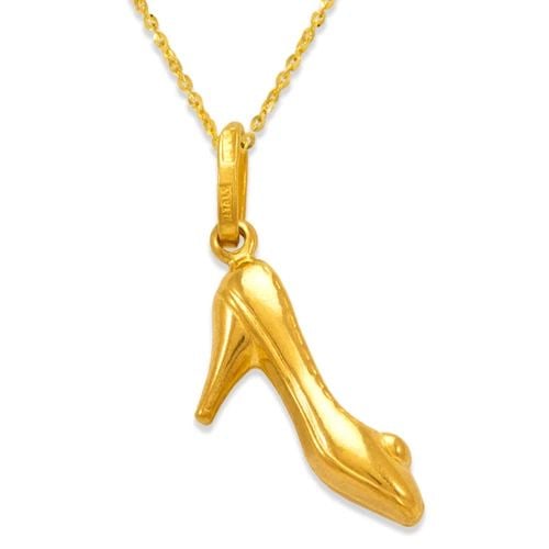 NEW 14K YELLOW GOLD HIGH HEEL CHARM PENDANT (1 of 2)