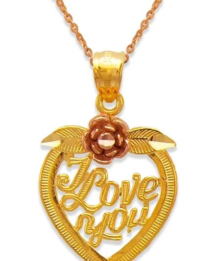 NEW 14K TWO TONE GOLD INITIAL LETTER HEART PENDANT (1 of 2)
