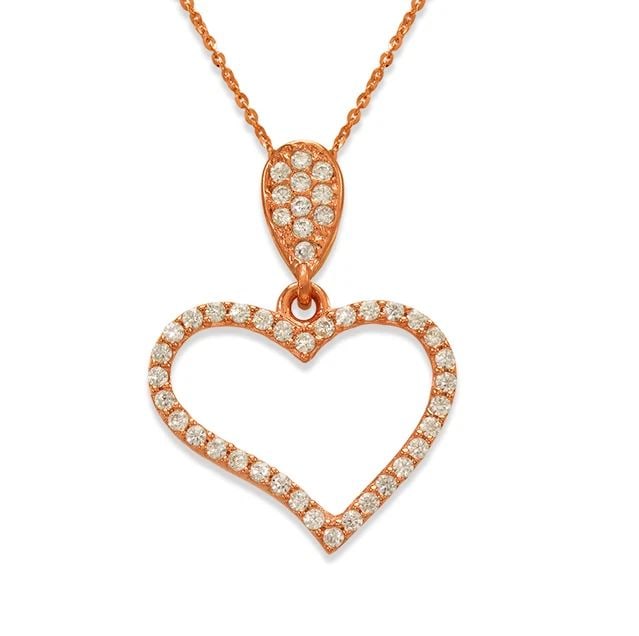 NEW 14K ROSE GOLD FANCY ROSE HEART PENDANT: NEW 14K ROSE GOLD FANCY ROSE HEART PENDANT FANCY ROSE HEART PENDANT NEW 14K ROSE GOLD Apx. WIDTH: 16x13mm Apx WEIGHT: 0.9g