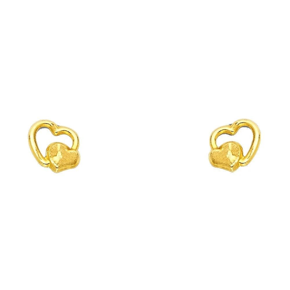 NEW 14K YELLOW GOLD STUD EARRINGS: NEW 14K YELLOW GOLD STUD EARRINGS STUD EARRINGS NEW 14K YELLOW GOLD