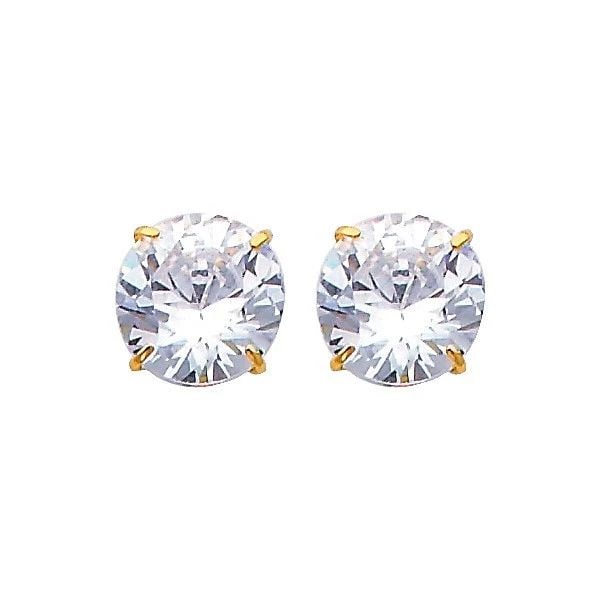 NEW 14K YELLOW GOLD 8MM ROUND BASKET STUD EARRINGS WITH SCREW BACK: NEW 14K YELLOW GOLD 8MM ROUND BASKET STUD EARRINGS WITH SCREW BACK 8MM ROUND BASKET STUD EARRINGS WITH SCREW BACK NEW 14K YELLOW GOLD