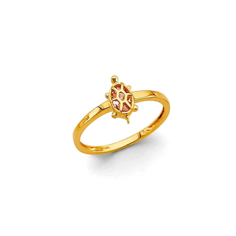 NEW 14K YELLOW GOLD BABIES RING (1 of 2)