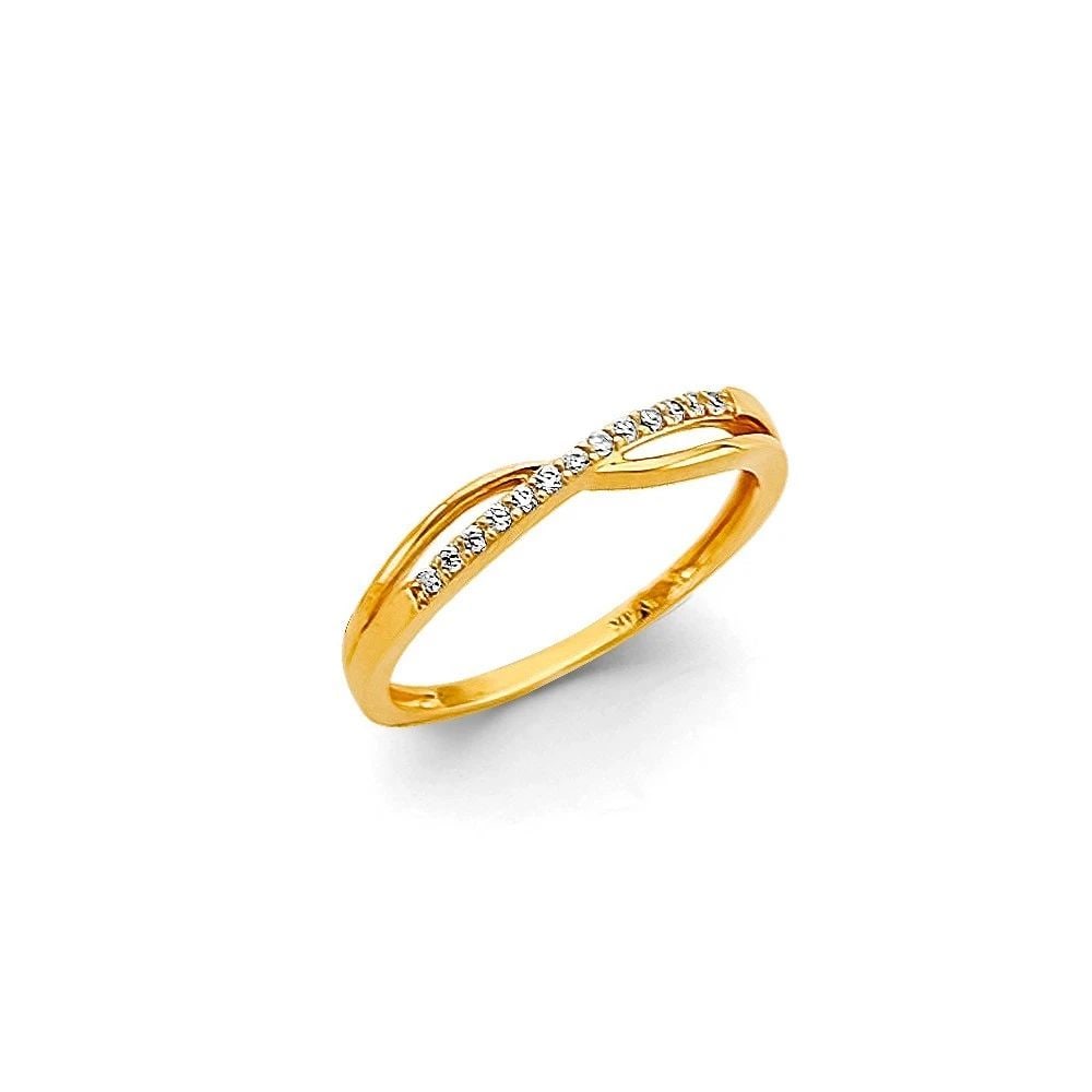 NEW 14K YELLOW GOLD BABIES RING (1 of 2)