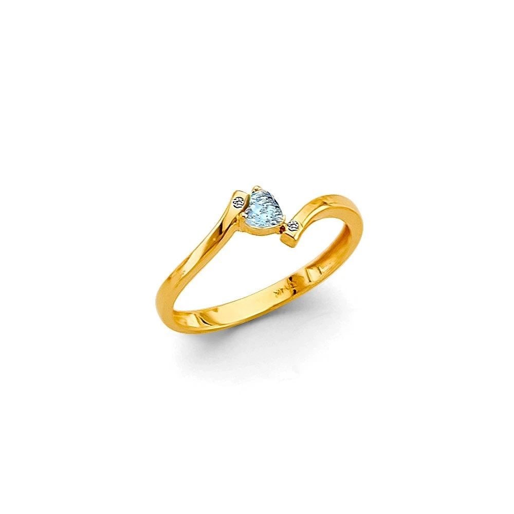 NEW 14K YELLOW GOLD BABIES RING (1 of 2)