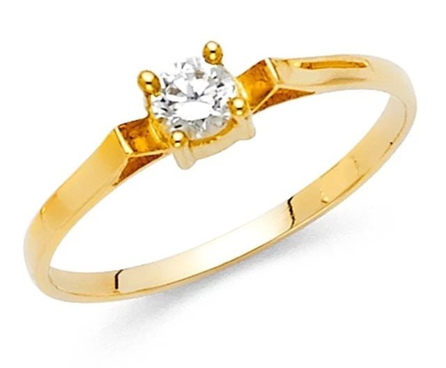 NEW 14K YELLOW GOLD LADIES RING (1 of 2)