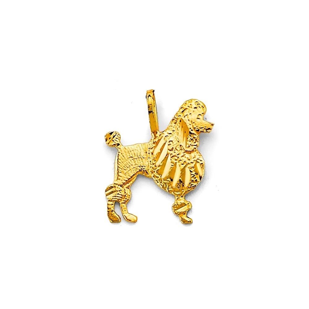 NEW 14K YELLOW GOLD DOG PENDANT: NEW 14K YELLOW GOLD DOG PENDANT DOG PENDANT NEW 14K YELLOW GOLD Height : 20 mm Width : 15 mm Apx. WEIGHT : 0.8g
