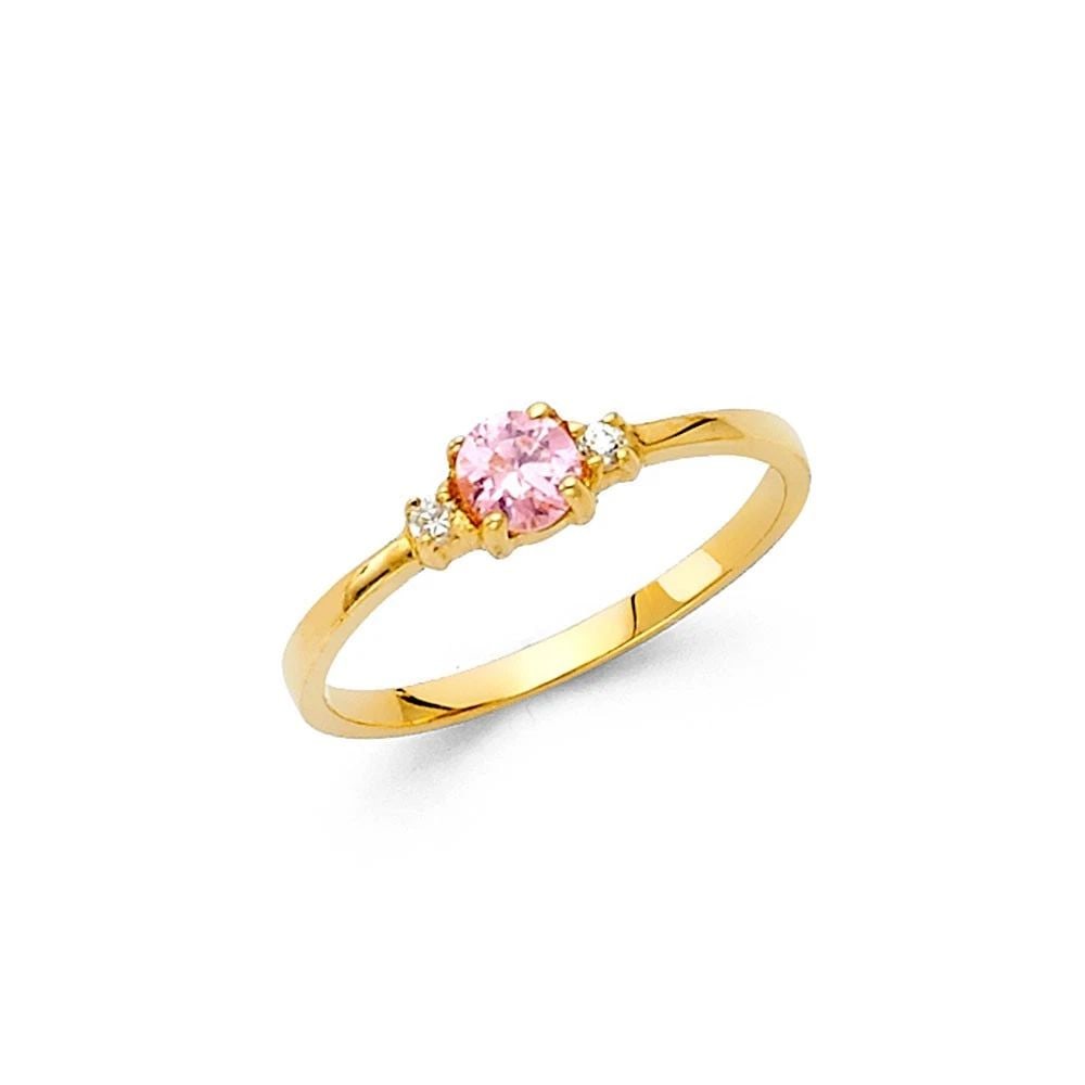 NEW 14K YELLOW GOLD KIDS RING (1 of 2)