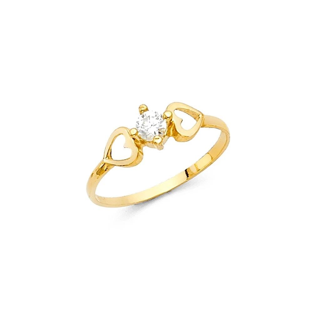 NEW 14K YELLOW GOLD KIDS RING (1 of 2)