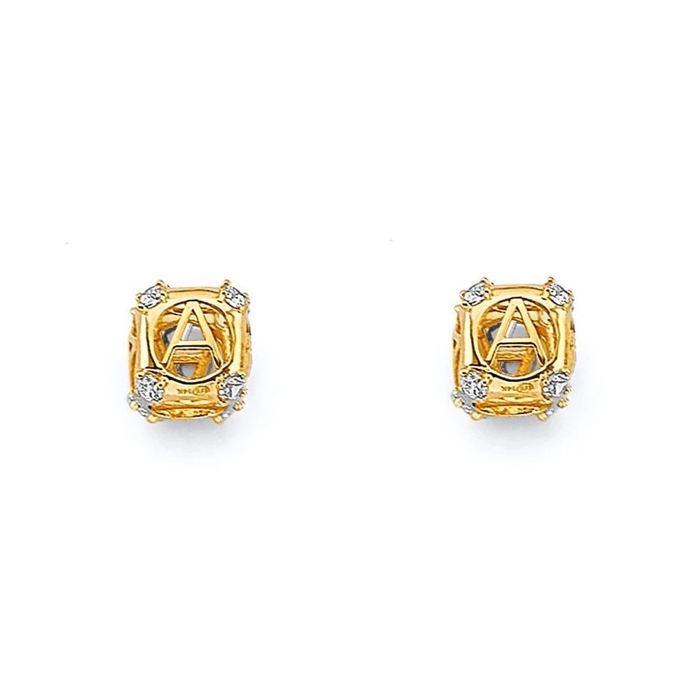 NEW 14K TWO TONE GOLD INITIAL SLIDER CHARM CHARM FOR MIX&MATCH BRACELET: NEW 14K TWO TONE GOLD INITIAL SLIDER CHARM CHARM FOR MIX&MATCH BRACELET INITIAL SLIDER CHARM CHARM FOR MIX&MATCH BRACELET NEW 14K TWO TONE GOLD Height : 7 mm Width : 7 mm Apx. WEIGHT : 0.8g