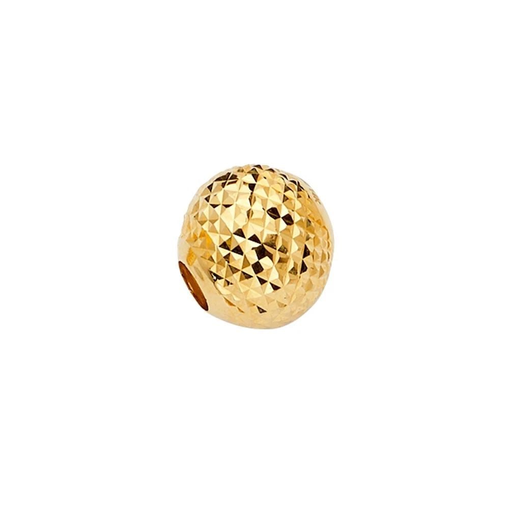 NEW 14K YELLOW GOLD DC ROUND SLIDER CHARM FOR MIX&MATCH BRACELET: NEW 14K YELLOW GOLD DC ROUND SLIDER CHARM FOR MIX&MATCH BRACELET DC ROUND SLIDER CHARM FOR MIX&MATCH BRACELET NEW 14K YELLOW GOLD Height : 10 mm Width : 10 mm Apx. WEIGHT : 0.8g