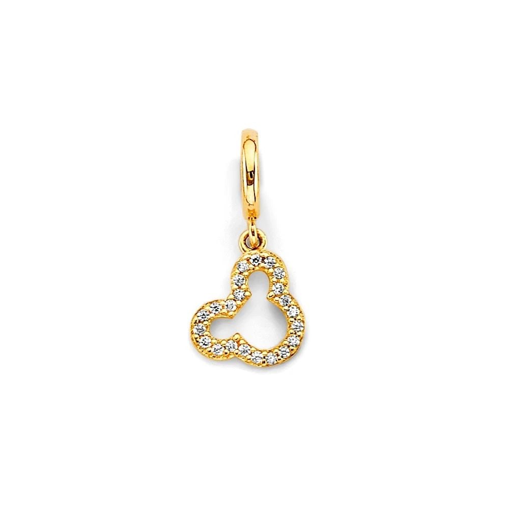 NEW 14K TWO TONE GOLD MOUSE CHARM FOR MIX&MATCH BRACELET: NEW 14K TWO TONE GOLD MOUSE CHARM FOR MIX&MATCH BRACELET MOUSE CHARM FOR MIX&MATCH BRACELET NEW 14K TWO TONE GOLD Height : 20 mm Width : 10 mm Apx. WEIGHT : 0.8g