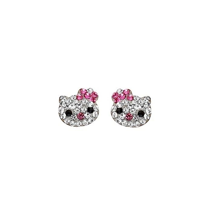 NEW 14K YELLOW GOLD CAT FACE EARRINGS WITH SCREW BACK: NEW 14K YELLOW GOLD CAT FACE EARRINGS WITH SCREW BACKCAT FACE EARRINGS WITH SCREW BACKNEW 14KYELLOW GOLD