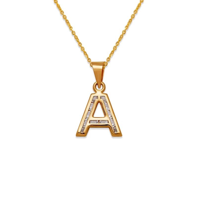 NEW 14K YELLOW GOLD INITIAL "A" PENDANT: NEW 14K YELLOW GOLD INITIAL "A" PENDANTINITIAL "A" PENDANTNEW 14KYELLOW GOLDApx. WIDTH: 12x12mmApx WEIGHT: 0.7g