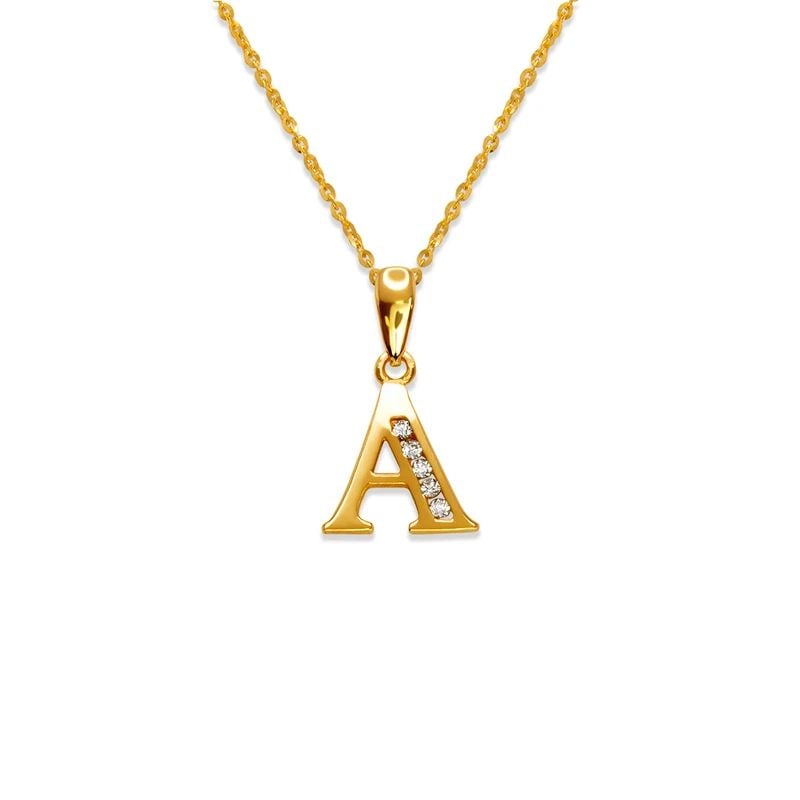 NEW 14K YELLOW GOLD INITIAL "A" PENDANT: NEW 14K YELLOW GOLD INITIAL "A" PENDANTINITIAL "A" PENDANTNEW 14KYELLOW GOLDApx. WIDTH: 10x10mmApx WEIGHT: 0.7g