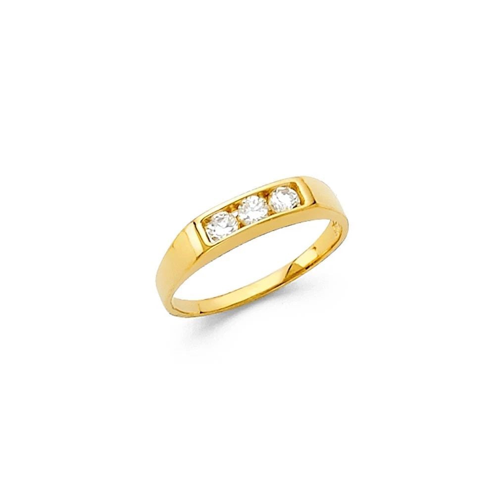 NEW 14K YELLOW GOLD KIDS RING (1 of 2)
