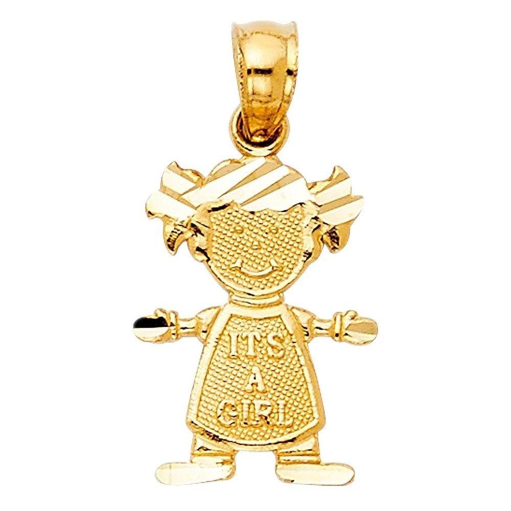 NEW 14K YELLOW GOLD BABY PENDANT: NEW 14K YELLOW GOLD BABY PENDANTBABY PENDANTNEW 14KYELLOW GOLDHeight : 17 mmWidth : 10 mmApx. WEIGHT : 0.6g