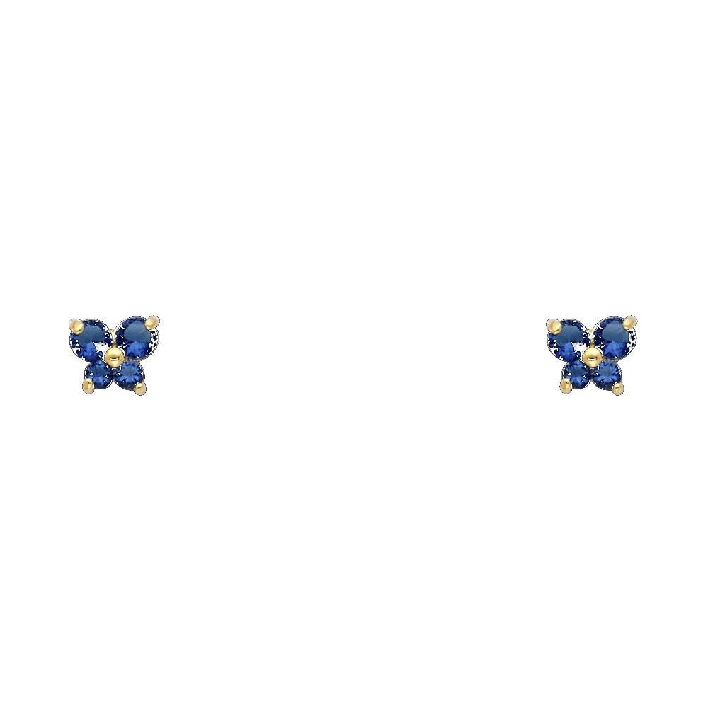 NEW 14K YELLOW GOLD BUTTERFLY SCREW BACK STUD EARRINGS (SEP): NEW 14K YELLOW GOLD BUTTERFLY SCREW BACK STUD EARRINGS (SEP)BUTTERFLY SCREW BACK STUD EARRINGS (SEP)NEW 14KYELLOW GOLD