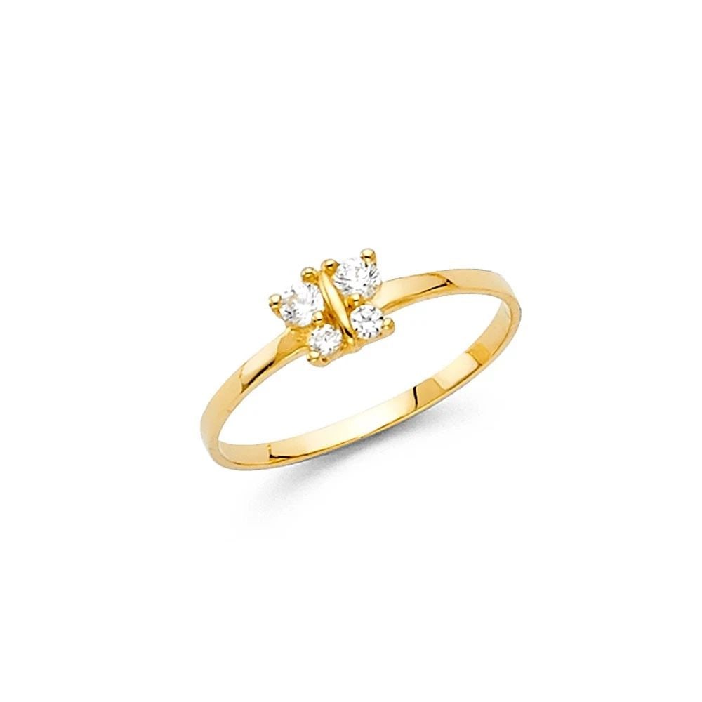 NEW 14K YELLOW GOLD KIDS RING (1 of 2)