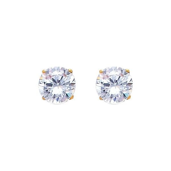 NEW 14K YELLOW GOLD 6MM ROUND BASKET SCREW BACK STUD EARRINGS: NEW 14K YELLOW GOLD 6MM ROUND BASKET SCREW BACK STUD EARRINGS6MM ROUND BASKET SCREW BACK STUD EARRINGSNEW 14KYELLOW GOLD