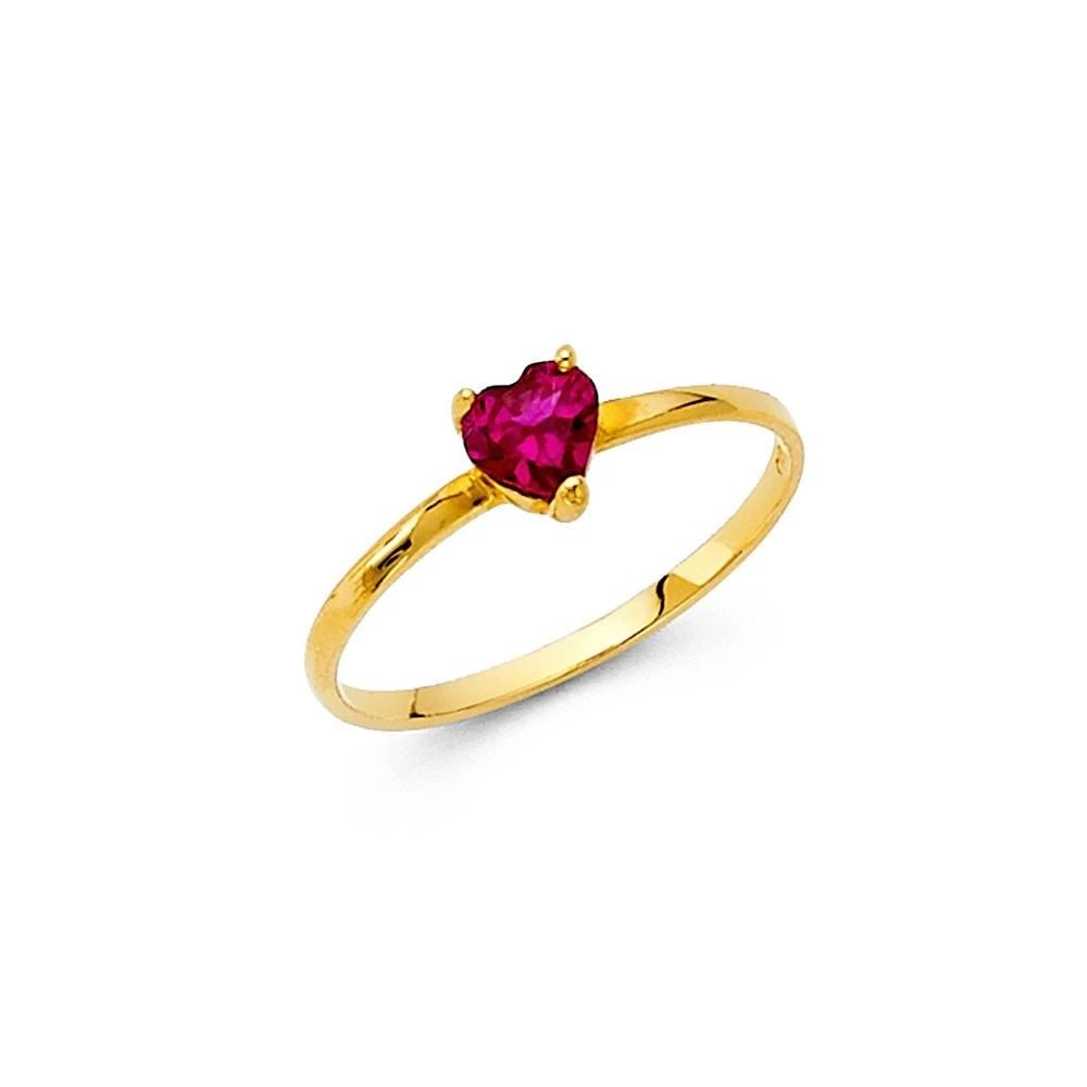 NEW 14K YELLOW GOLD KIDS RING (1 of 2)