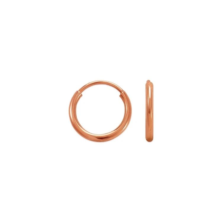 NEW 14K ROSE GOLD 1.2MM ROUND TUBE HOOP EARRINGS: NEW 14K Not Found DANGLING CROSS EARRINGSDANGLING CROSS EARRINGSNEW 14KNot FoundApx WEIGHT: Not Found