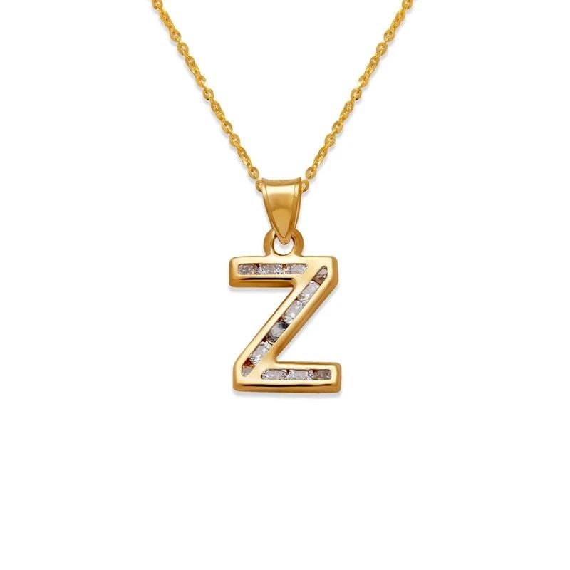 NEW 14K YELLOW GOLD INITIAL "Z" PENDANT: NEW 14K YELLOW GOLD INITIAL "Z" PENDANTINITIAL "Z" PENDANTNEW 14KYELLOW GOLDApx. WIDTH: 10x12mmApx WEIGHT: 0.6g