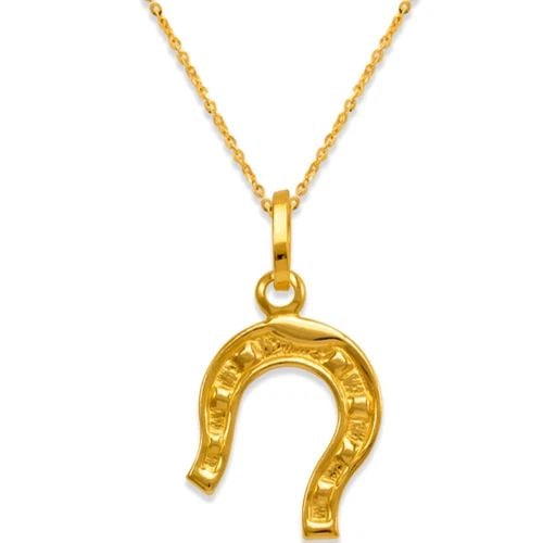 NEW 14K YELLOW GOLD HORSESHOE CHARM PENDANT: NEW 14K YELLOW GOLD HORSESHOE CHARM PENDANTHORSESHOE CHARM PENDANTNEW 14KYELLOW GOLDApx. WIDTH: 9x11mmApx WEIGHT: 0.6g