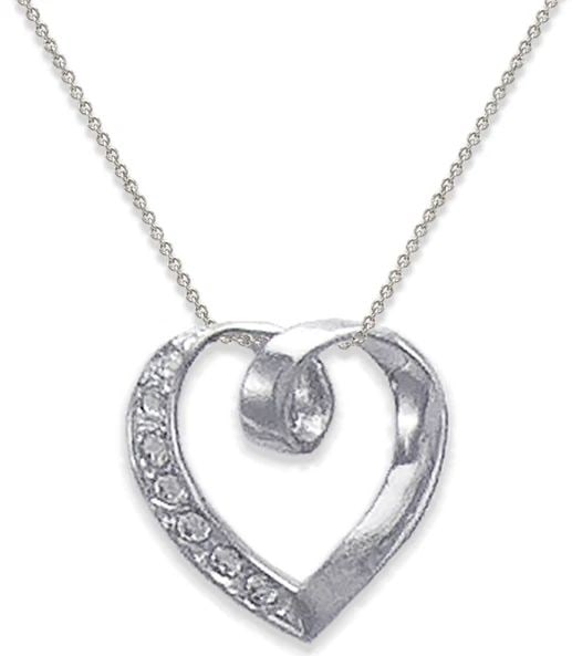 NEW 14K WHITE GOLD 12MM HEART PENDANT: NEW 14K WHITE GOLD 12MM HEART PENDANT12MM HEART PENDANTNEW 14KWHITE GOLDApx. WIDTH: 12x12mmApx WEIGHT: 0.6g