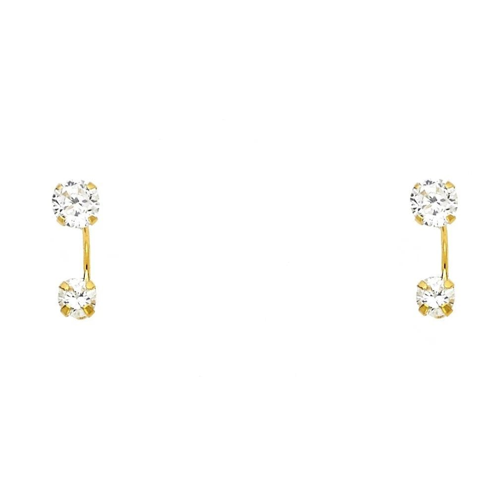 NEW 14K YELLOW GOLD STUD EARRINGS: NEW 14K YELLOW GOLD STUD EARRINGSSTUD EARRINGSNEW 14KYELLOW GOLD