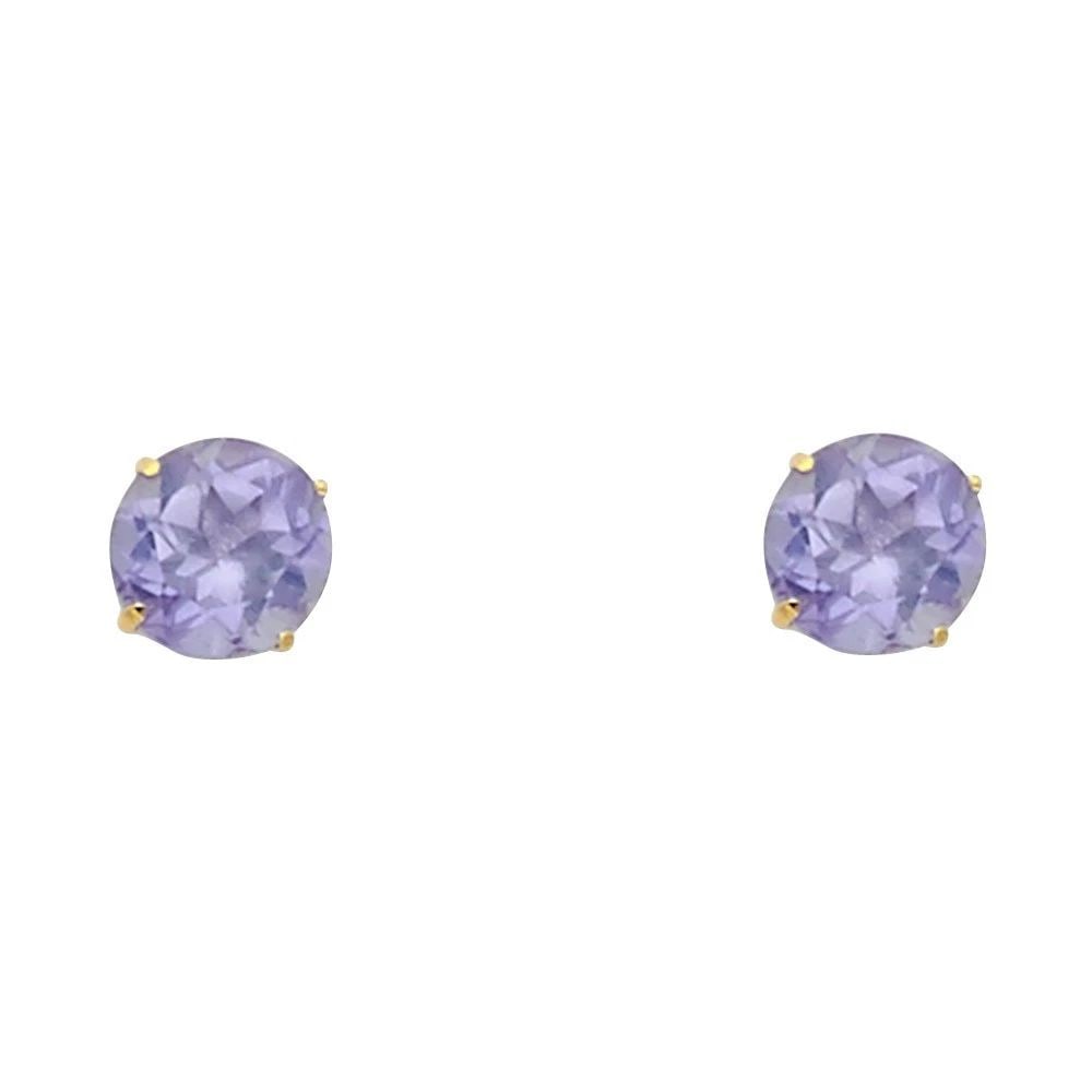 NEW 14K YELLOW GOLD ROUND 5MM STUD EARRINGS: NEW 14K YELLOW GOLD ROUND 5MM STUD EARRINGSROUND 5MM STUD EARRINGSNEW 14KYELLOW GOLD