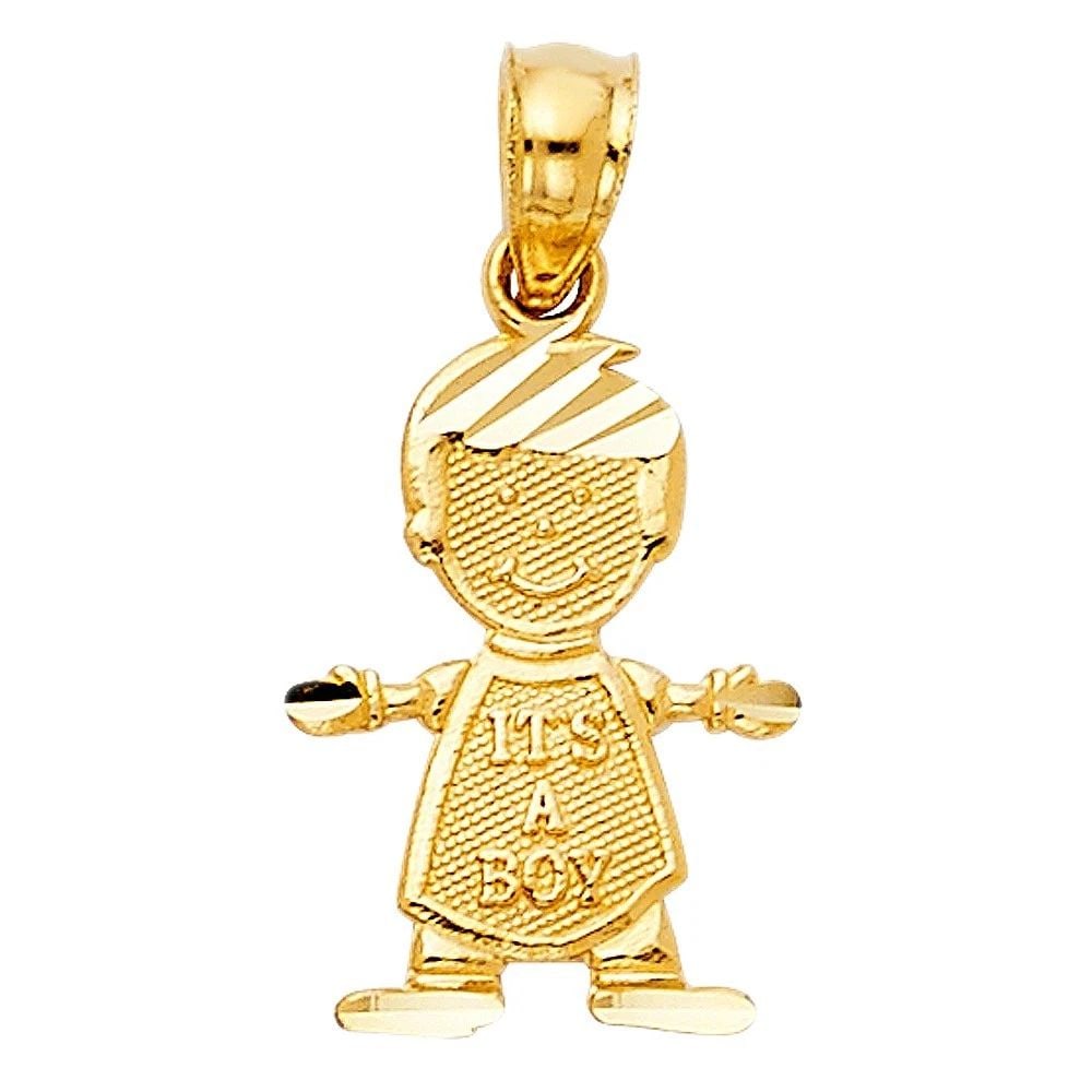 NEW 14K YELLOW GOLD BABY PENDANT (PT663): NEW 14K YELLOW GOLD BABY PENDANT (PT663)BABY PENDANT (PT663)NEW 14KYELLOW GOLDHeight : 17 mmWidth : 10 mmApx. WEIGHT : 0.5g