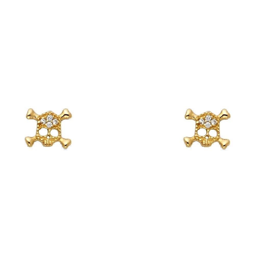 NEW 14K YELLOW GOLD STUD EARRINGS: NEW 14K YELLOW GOLD STUD EARRINGSSTUD EARRINGSNEW 14KYELLOW GOLD