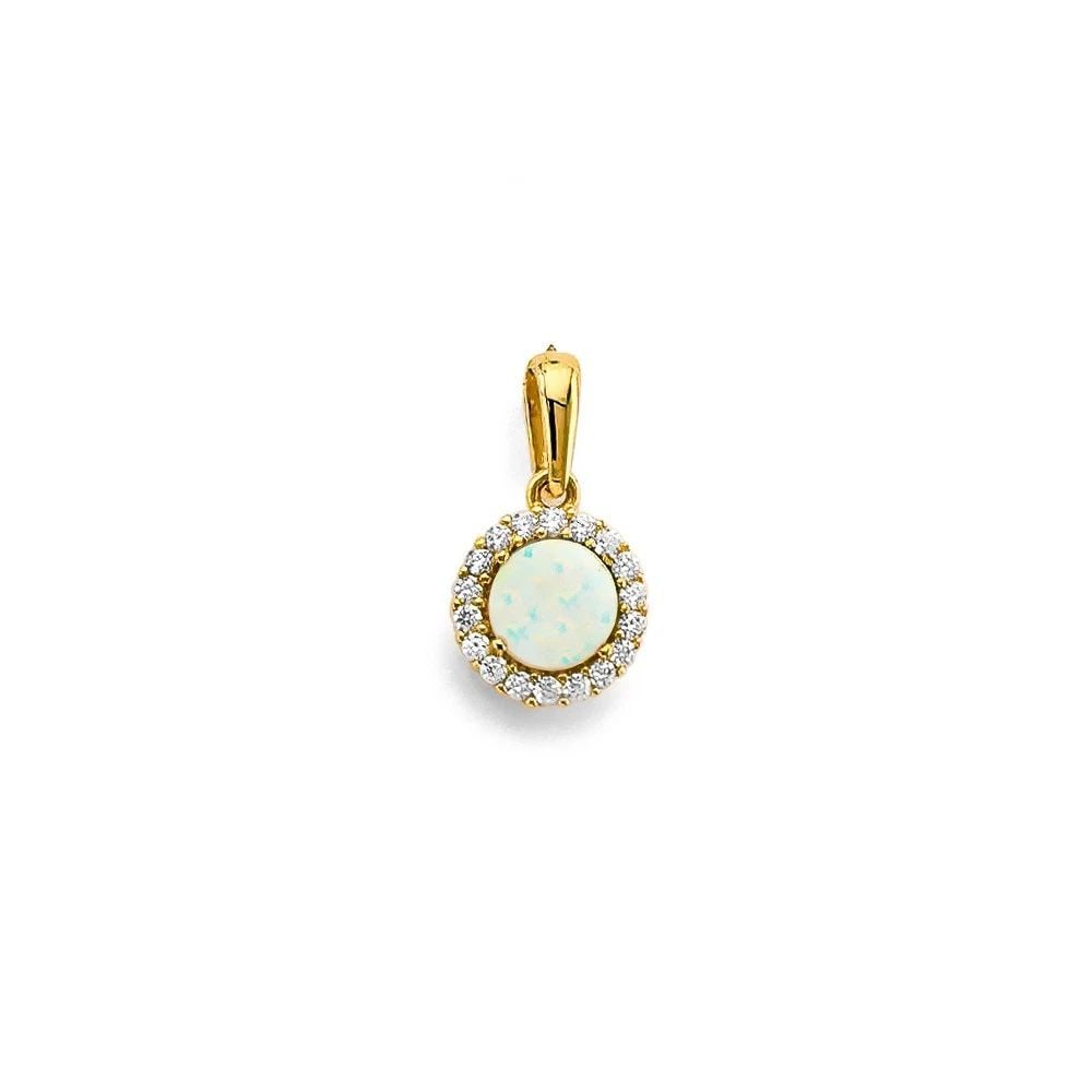 NEW 14K YELLOW GOLD OPAL PENDANT/SET: NEW 14K YELLOW GOLD OPAL PENDANT/SETOPAL PENDANT/SETNEW 14KYELLOW GOLDHeight : 12 mmWidth : 7 mmApx. WEIGHT : 0.5g