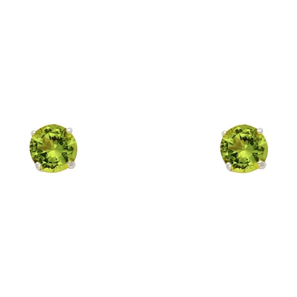 NEW 14K WHITE GOLD ROUND 4MM STUD EARRINGS: NEW 14K WHITE GOLD ROUND 4MM STUD EARRINGSROUND 4MM STUD EARRINGSNEW 14KWHITE GOLD