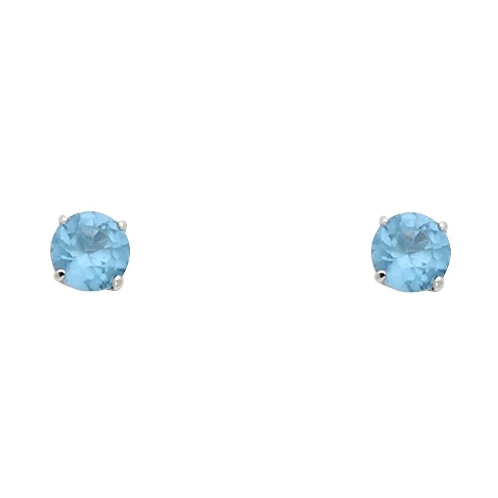 NEW 14K WHITE GOLD ROUND 4MM STUD EARRINGS: NEW 14K WHITE GOLD ROUND 4MM STUD EARRINGSROUND 4MM STUD EARRINGSNEW 14KWHITE GOLD