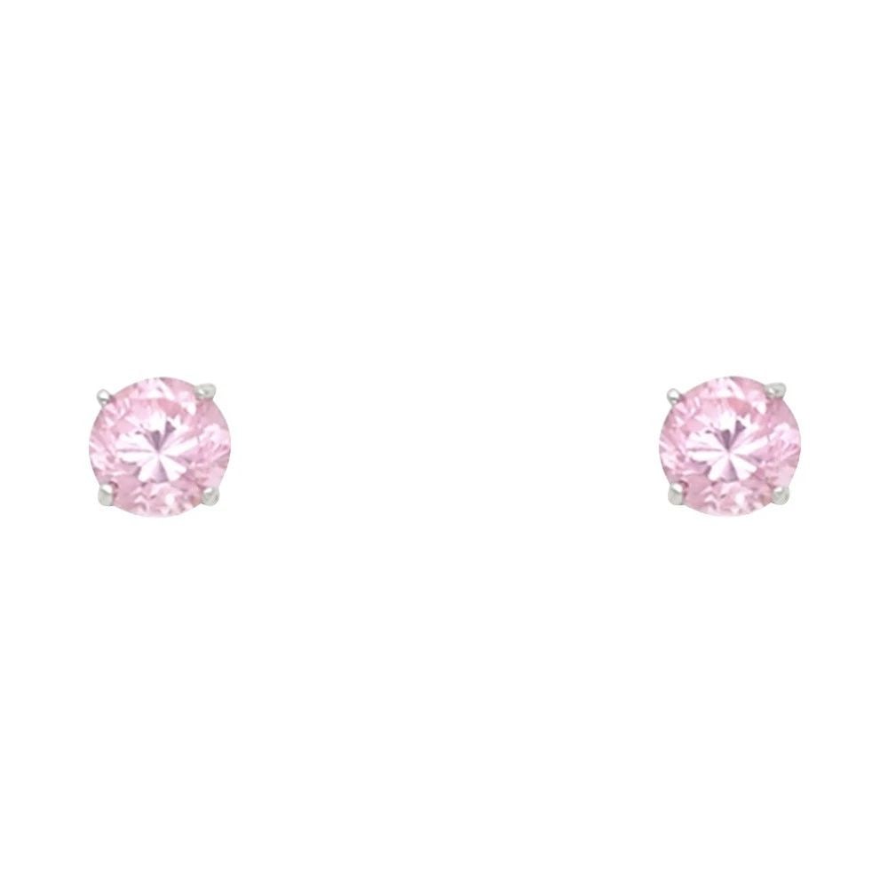 NEW 14K WHITE GOLD ROUND 4MM STUD EARRINGS: NEW 14K WHITE GOLD ROUND 4MM STUD EARRINGSROUND 4MM STUD EARRINGSNEW 14KWHITE GOLD