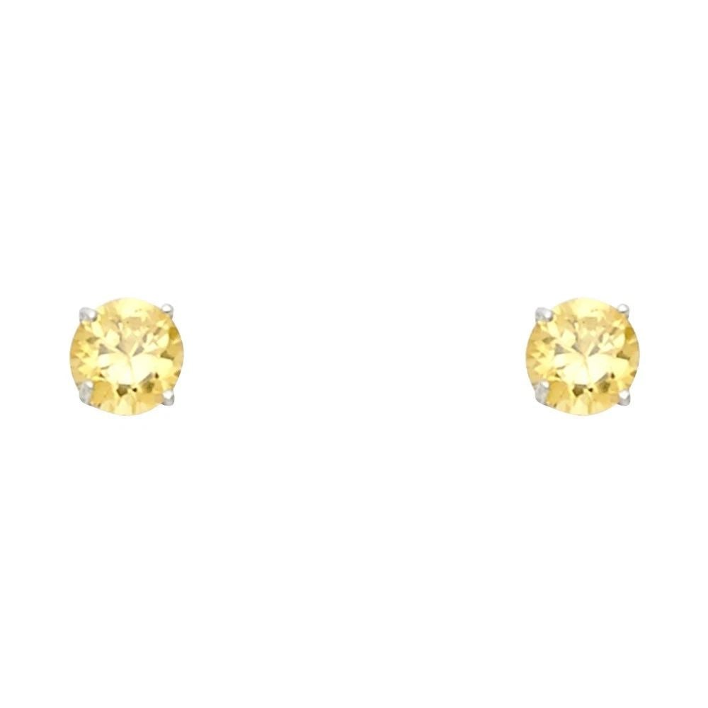 NEW 14K WHITE GOLD ROUND 4MM STUD EARRINGS: NEW 14K WHITE GOLD ROUND 4MM STUD EARRINGSROUND 4MM STUD EARRINGSNEW 14KWHITE GOLD